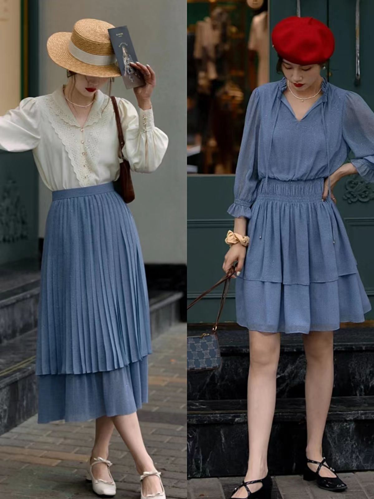 优雅女人帽子推荐,真正优雅的女人都选择连衣裙