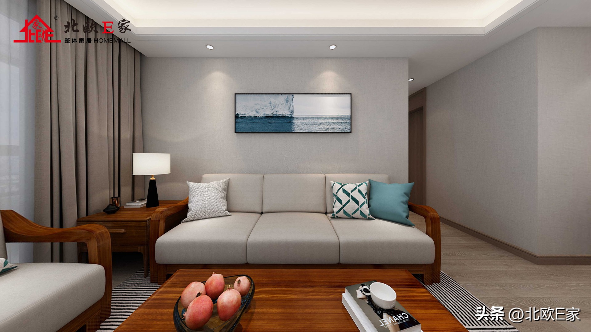 北欧旋律乌金木家具,北欧乌金木家具样板间