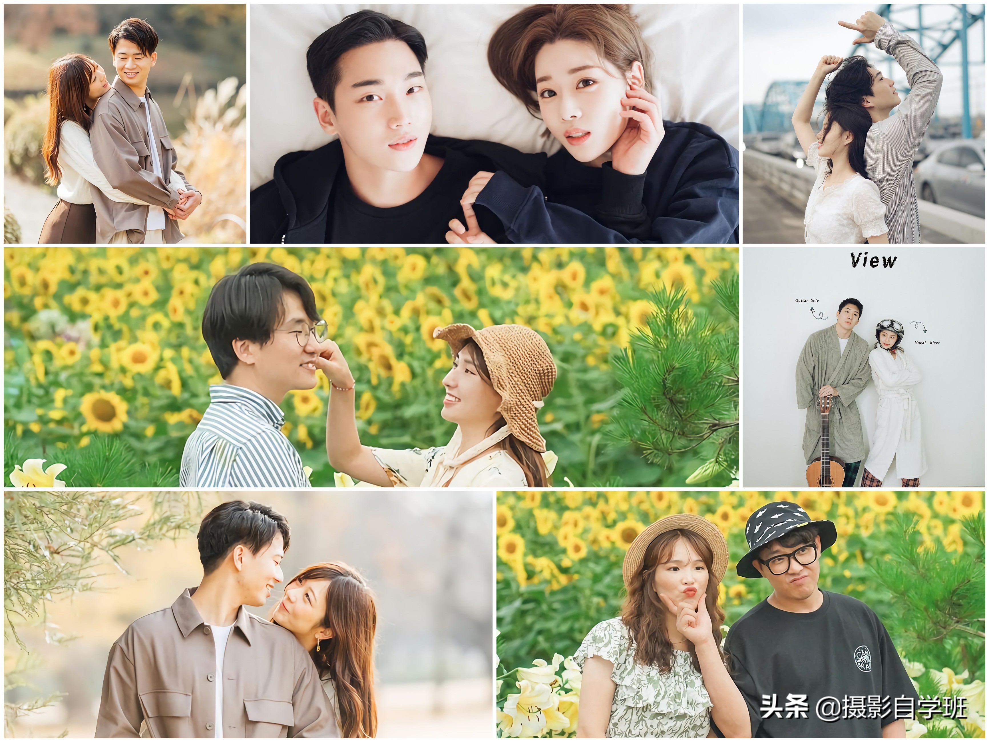 夫妻拍照姿势怎么拍好看,情侣拍照姿势大全教你拍出好照片