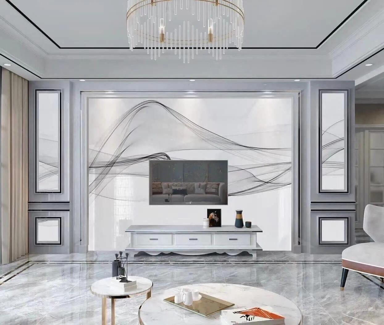 30款客厅背景墙效果图,客厅电视背景墙布