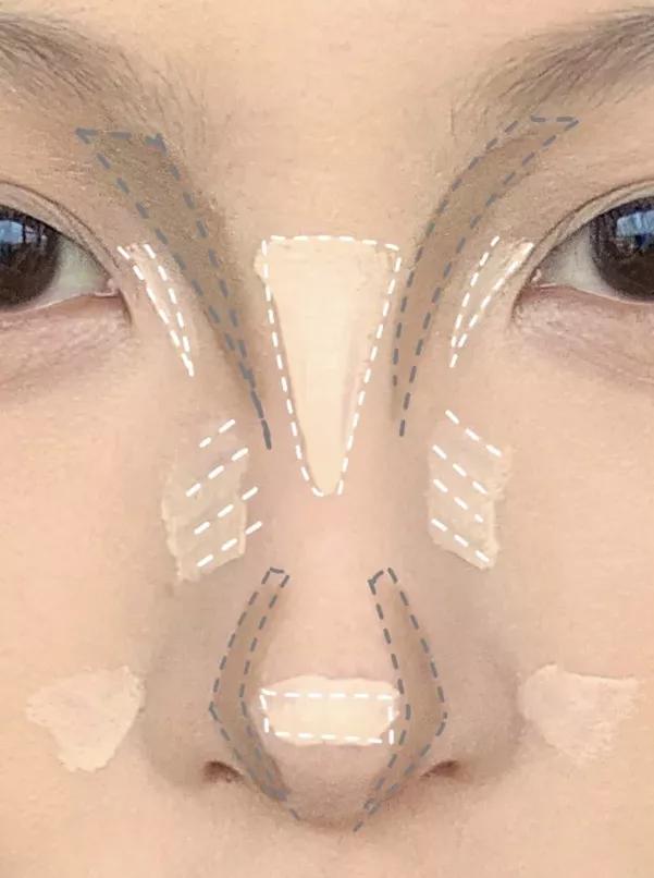 塌鼻梁的变美思路,塌鼻子变美小技巧视频教程