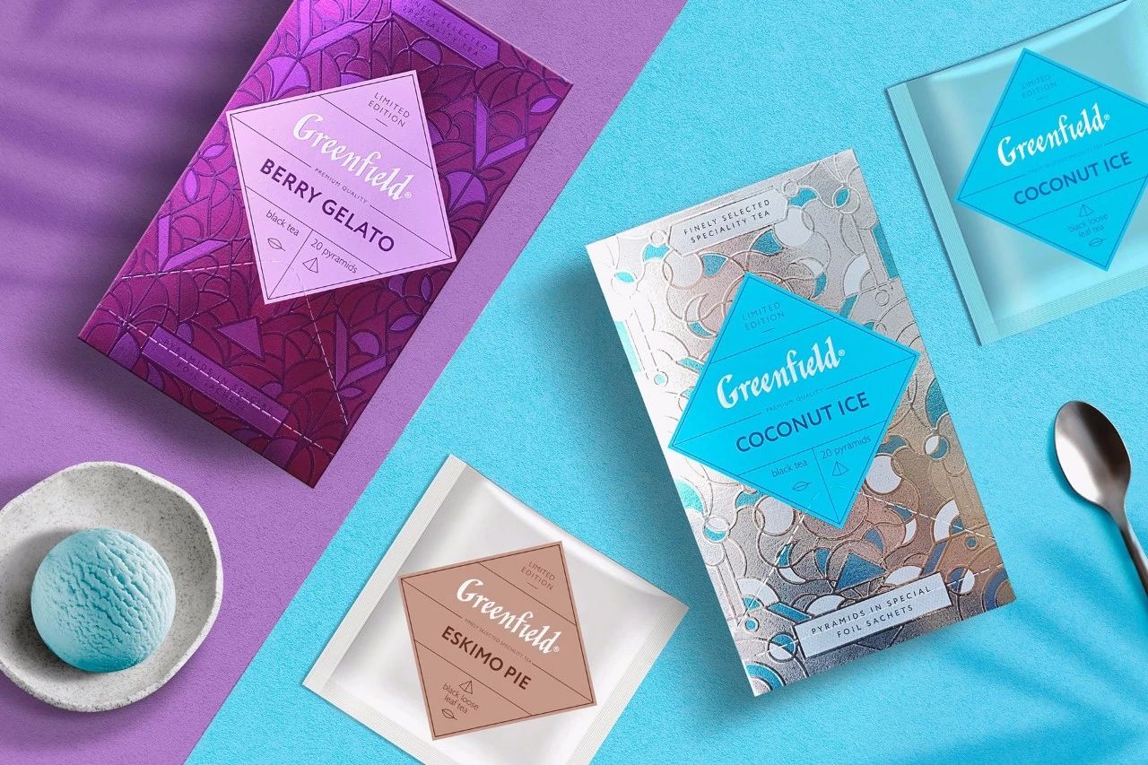 文圣茶说丨俄罗斯 Ice cream tea 茶品牌形象