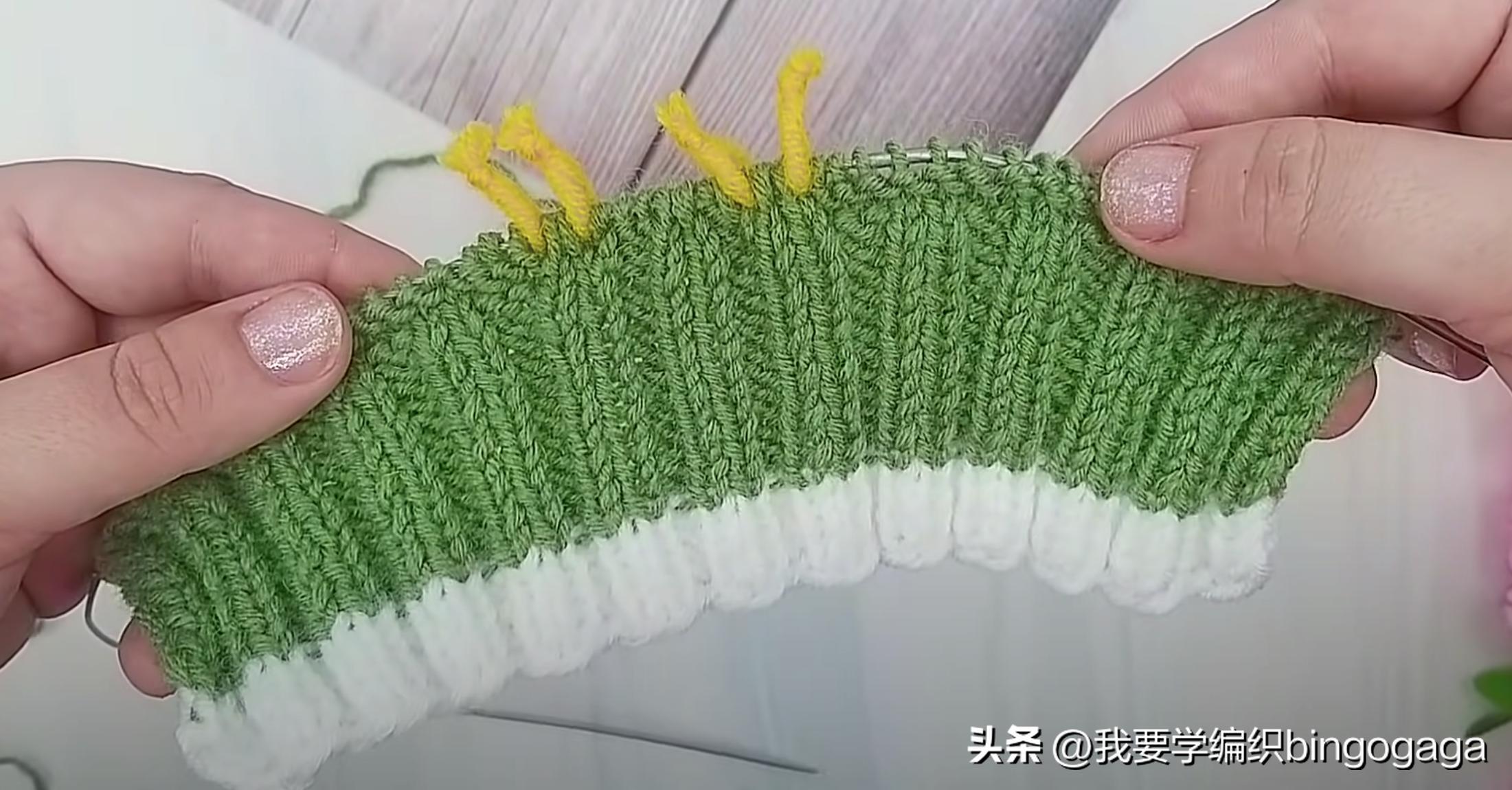 一片式毛线袜的织法,一片式织袜子