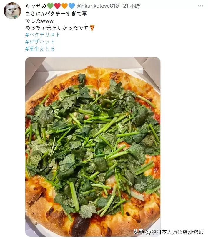 必胜客新品香菜披萨限定门店,日本必胜客披萨