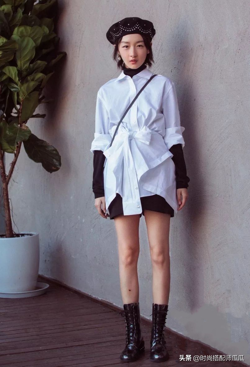 马丁靴鞋很长筒搭配什么裤子,系带马丁靴矮靴怎么搭配裤子好看