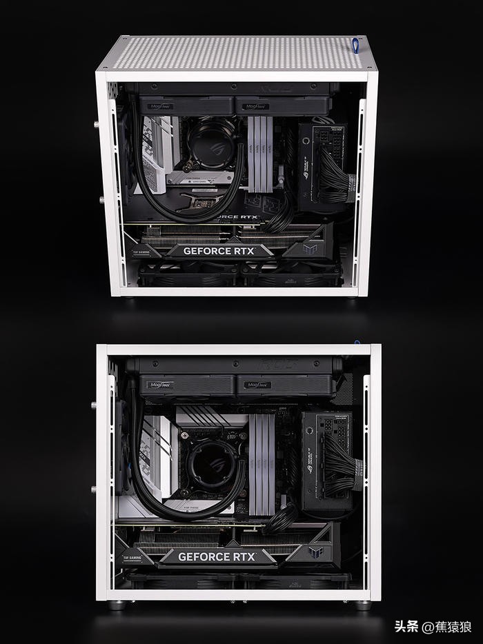 代码36KROGB760-GTUF4070TI，简约黑白调AKLLAA6MMATX机箱装机秀