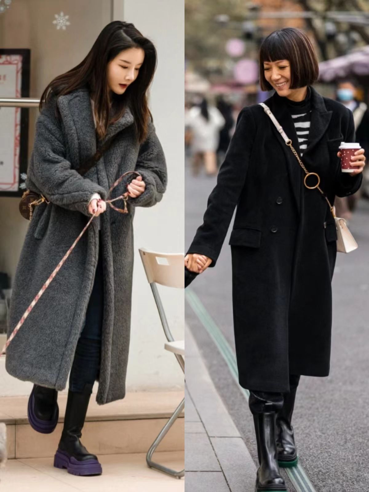 冬天雪地靴换长靴,冬季更适合老爹鞋还是雪地靴