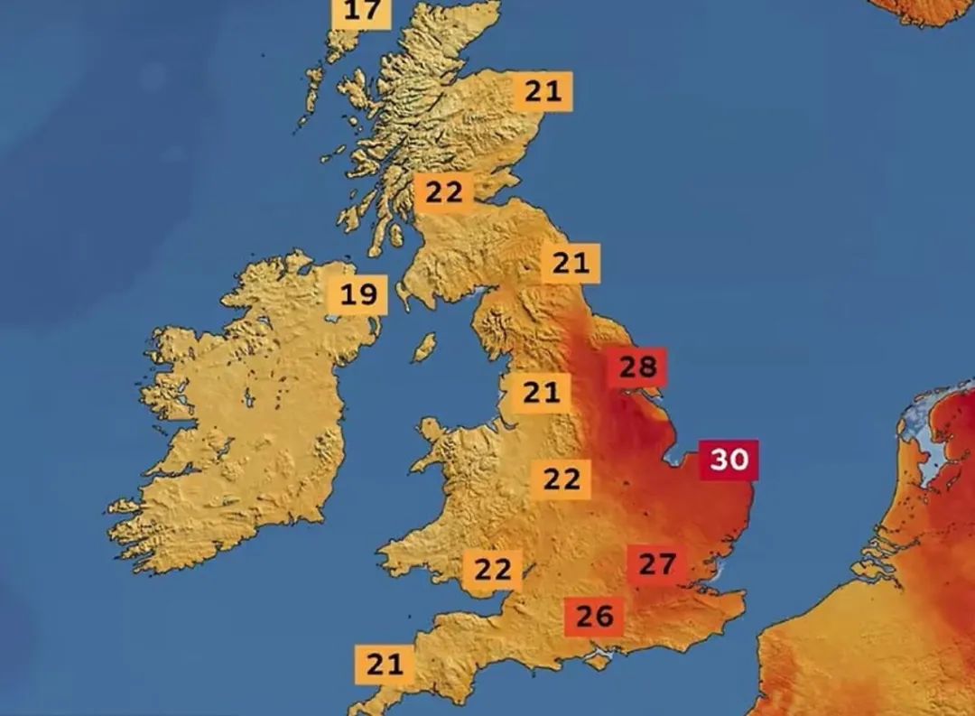 热浪over！英国温度一夜骤降15℃，多地迎来大降雨