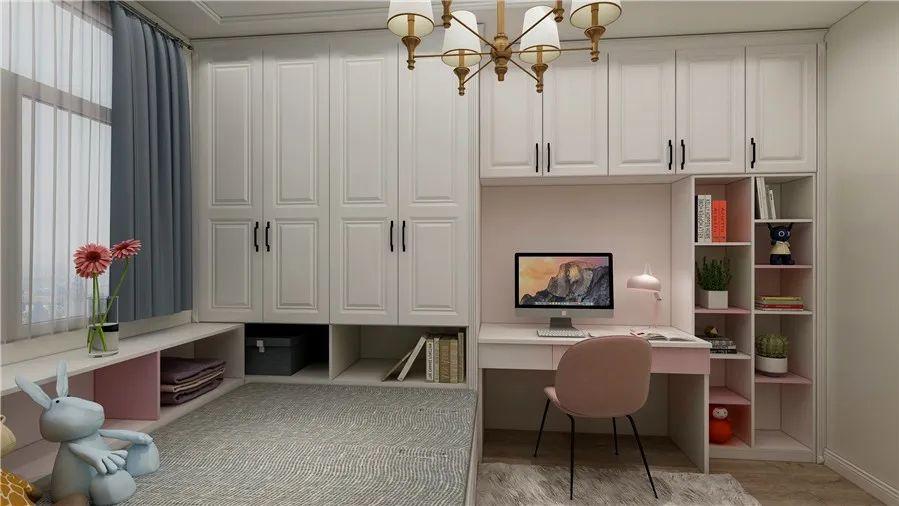 小房间只能放一张床儿童房设计,儿童房空间小双床不要上下铺