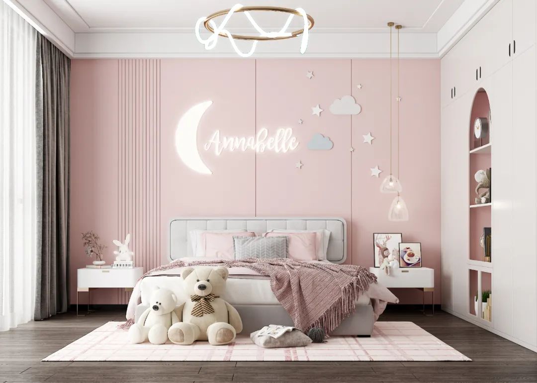 小房间只能放一张床儿童房设计,儿童房空间小双床不要上下铺