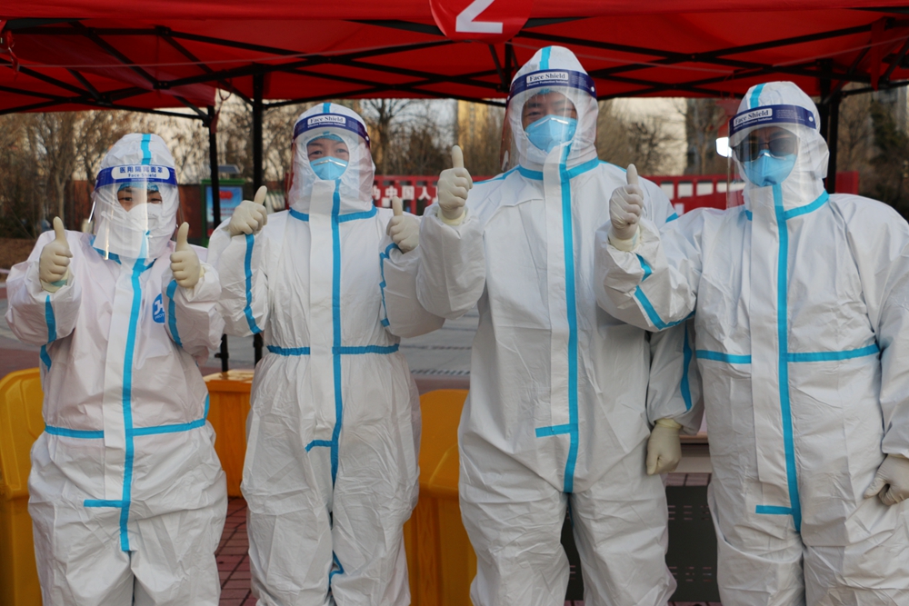 天寒地冻人心暖大港中医人28个点位助力滨海二筛