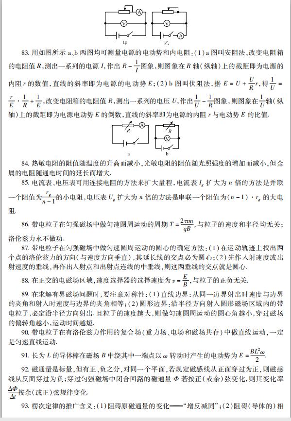 高中物理必考10大物理模型精讲版,高中物理原子物理知识点