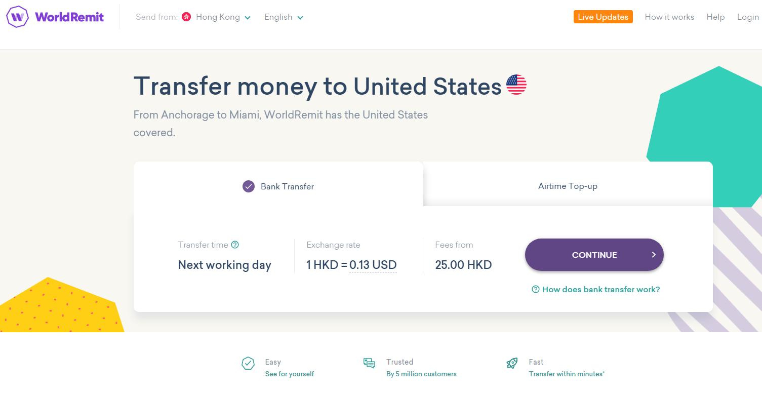 香港汇款到美国,美国汇款香港多久到账