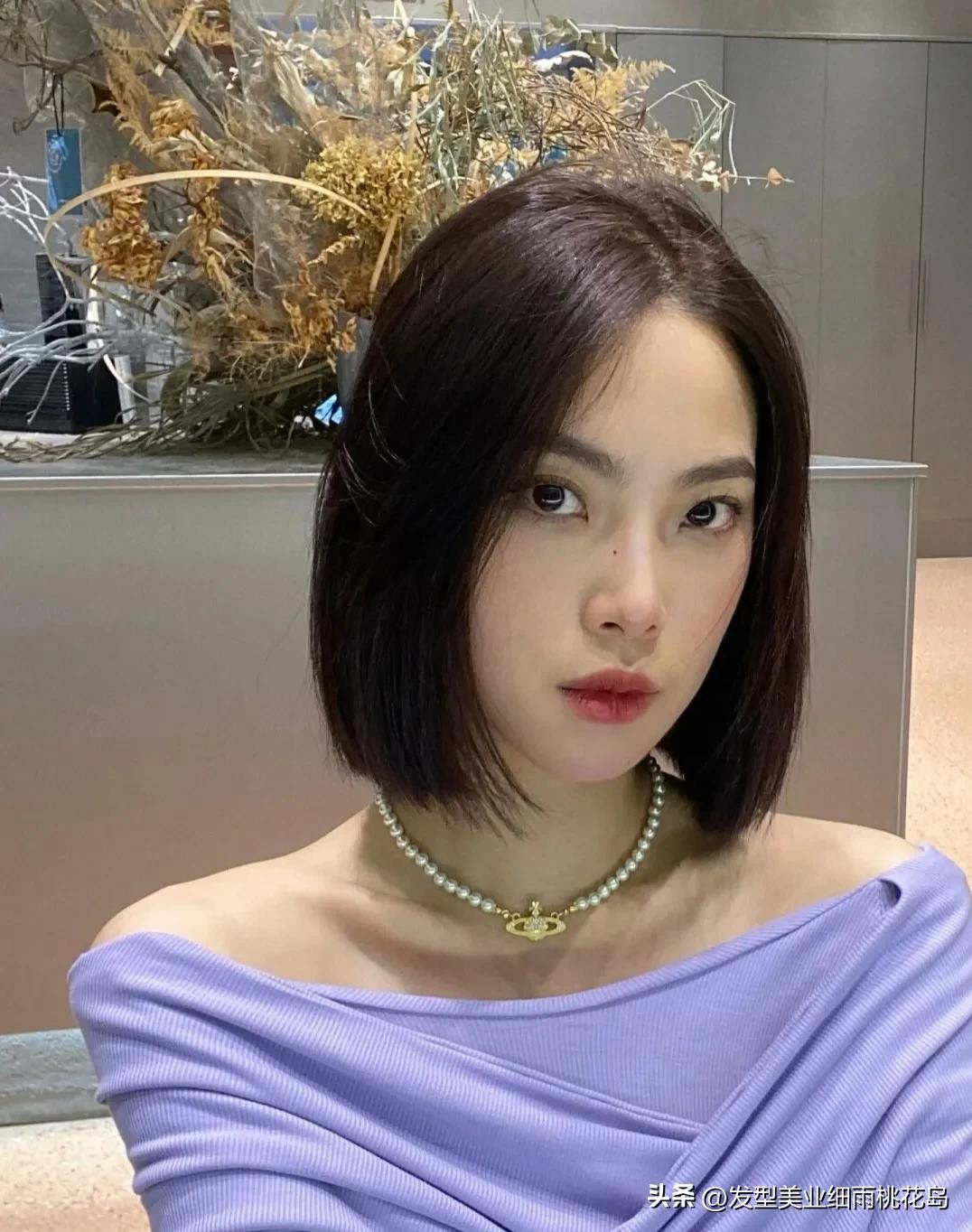 短发中年女网红排行,短发纹身女网红