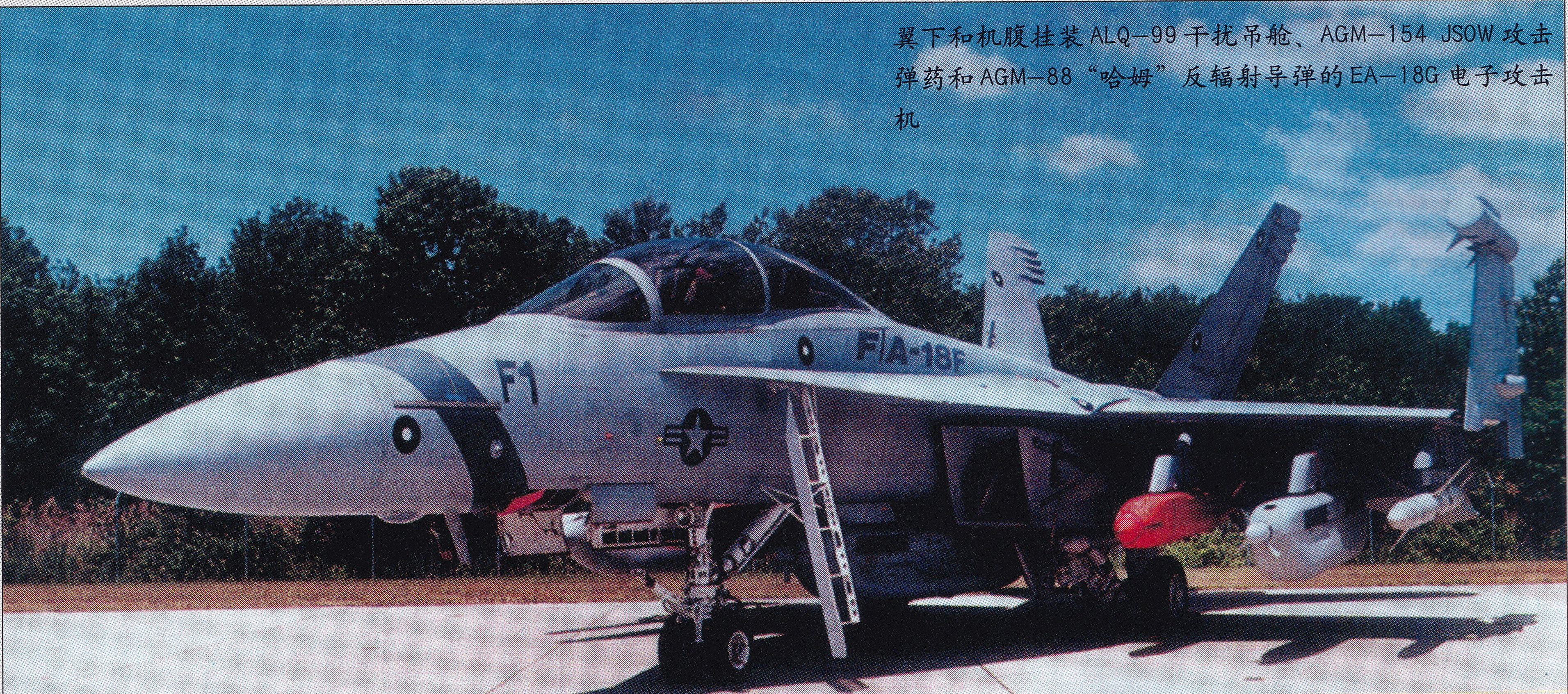 世界最强电子攻击机ea-18g咆哮者,美国空军ea-18g咆哮者攻击机