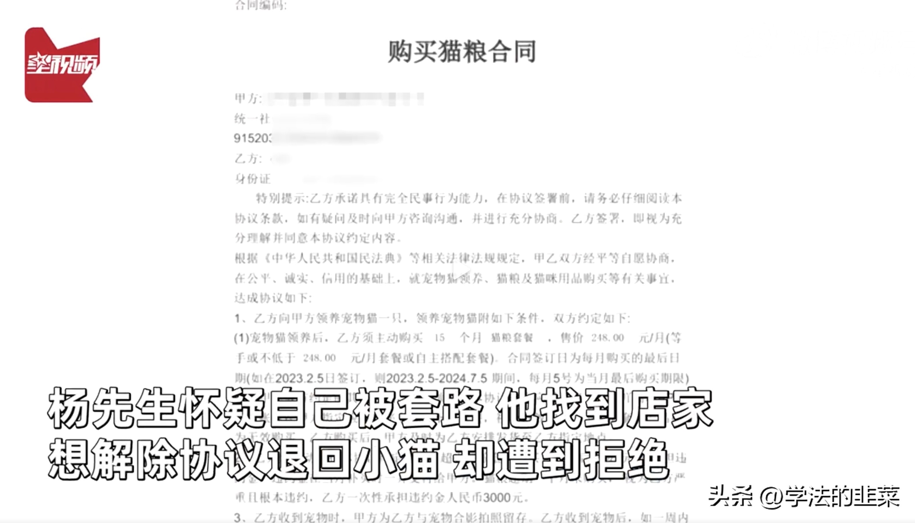 领养猫咪被起诉,领养猫咪买猫粮骗局可以举报嘛