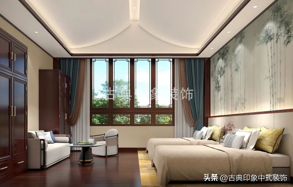 江南风格室内装修设计会所,中式园林会所效果图