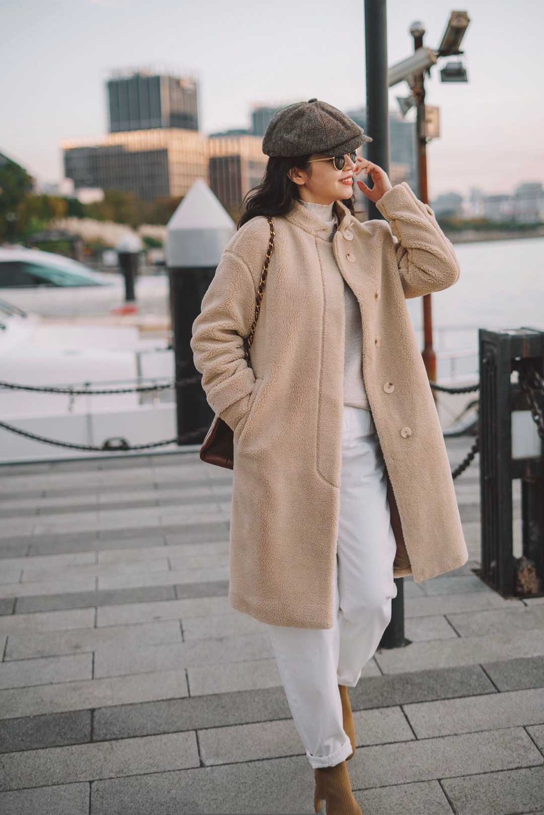 保暖时髦的羊羔毛外套太火了,100%羊羔绒外套保暖么