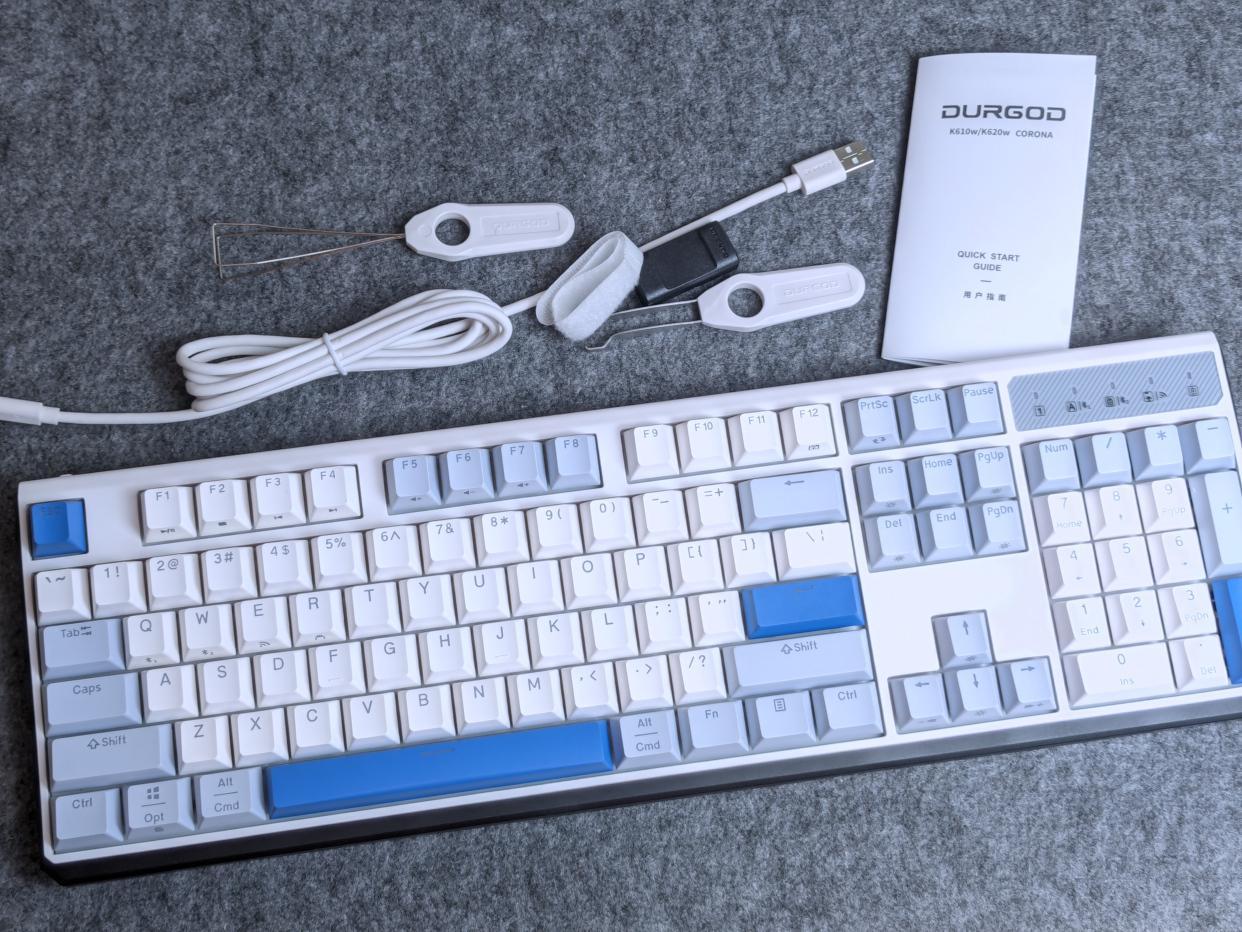 杜伽K610W无线机械键盘,杜伽k330机械键盘评测
