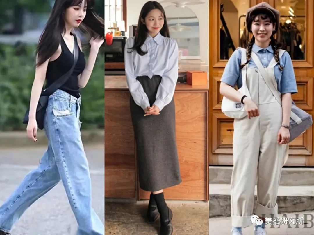 韩系风格穿搭假两件,韩系简约气质风女装