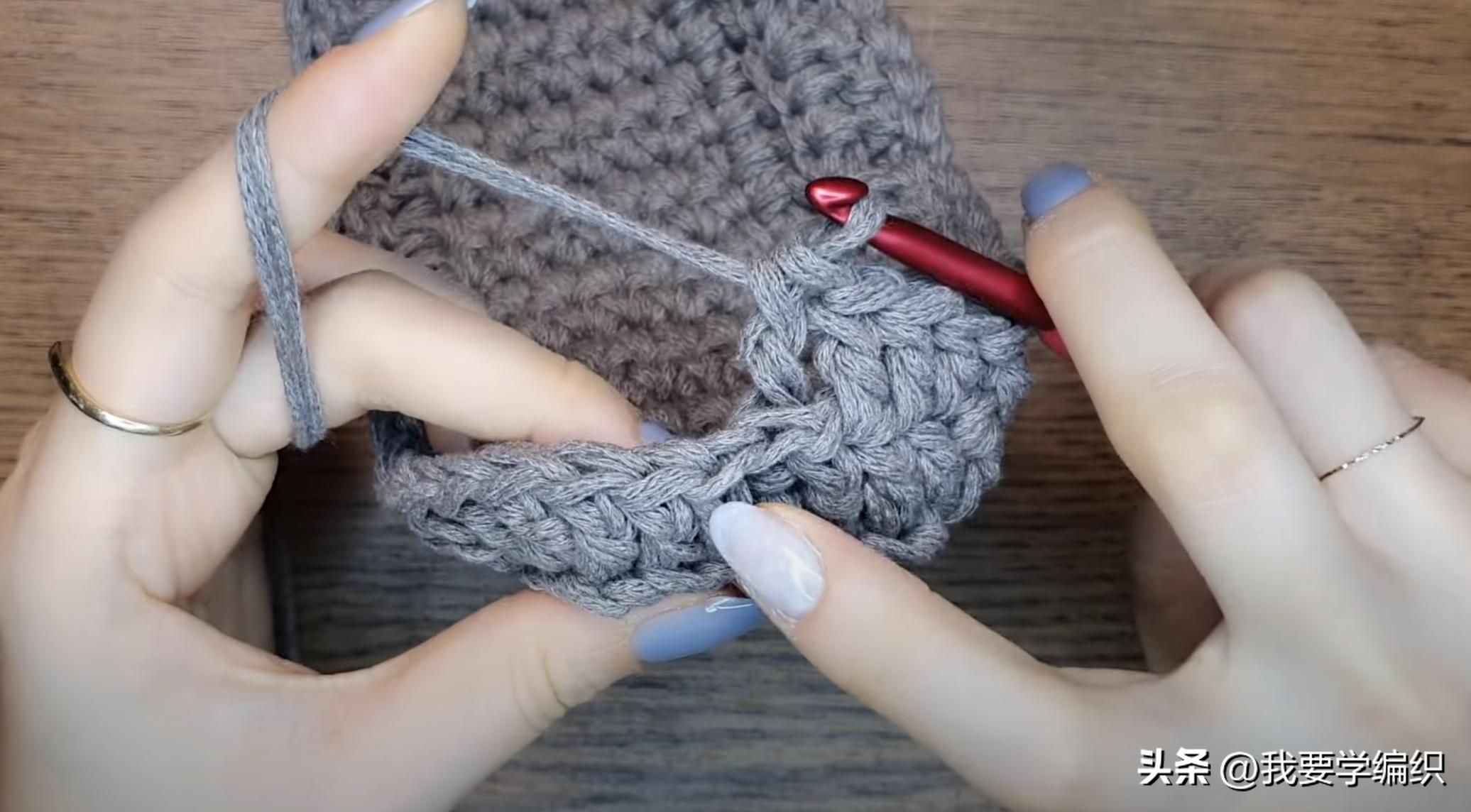 斜挎迷你小包的钩织,钩小包教程斜挎包