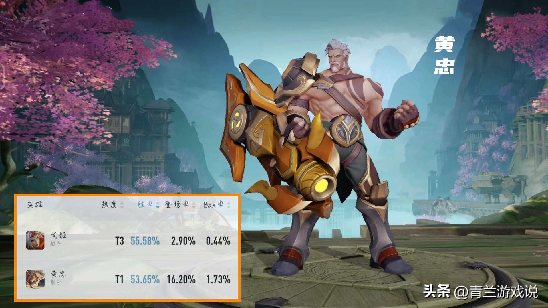 王者荣耀黄忠s35强吗,王者荣耀s30黄忠铭文
