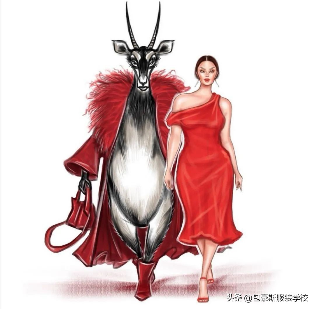 国际时尚插画师插画作品欣赏图文,创意插画古埃及