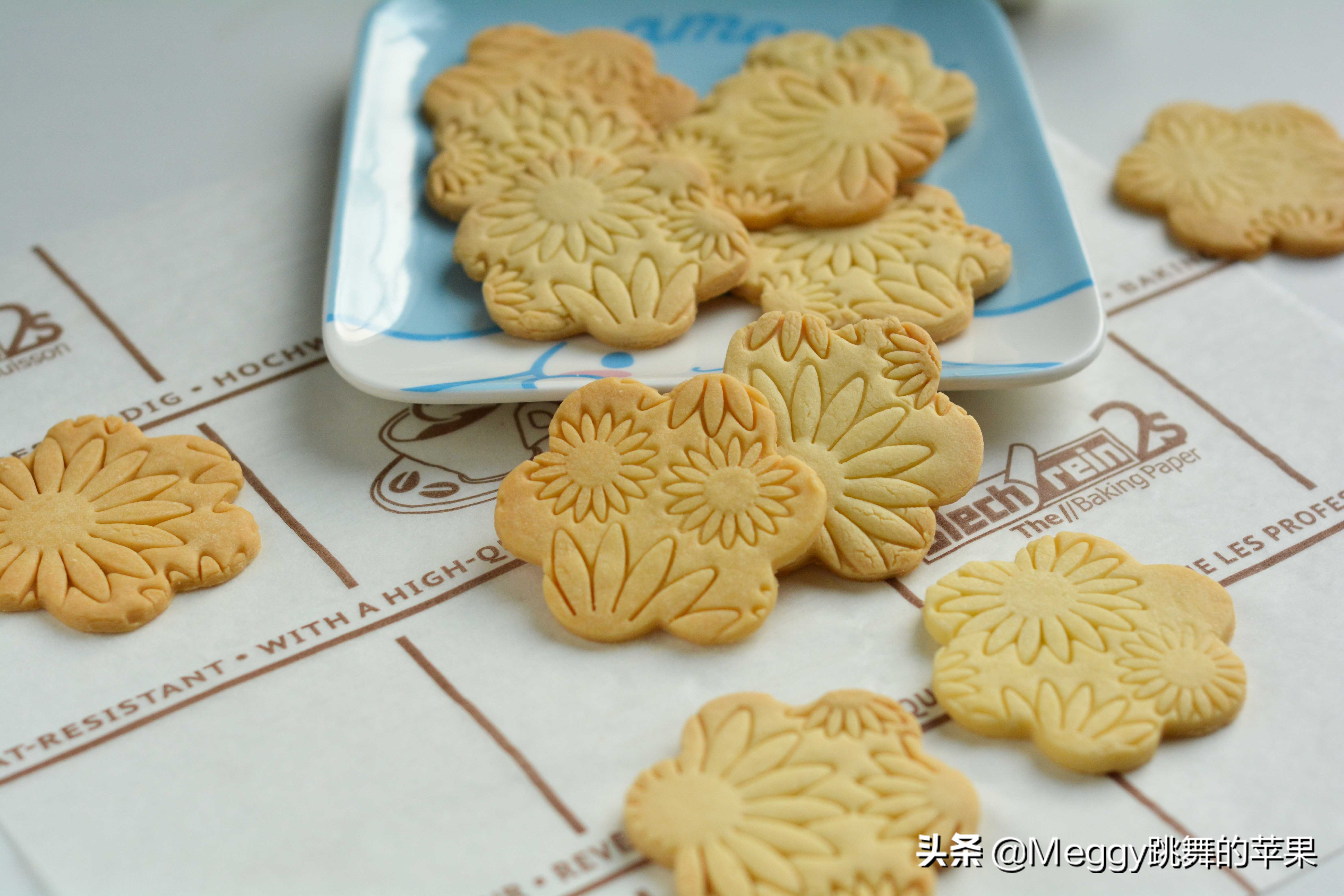 饼干不用模具怎么做才好看,这款又薄又脆的饼干超好吃