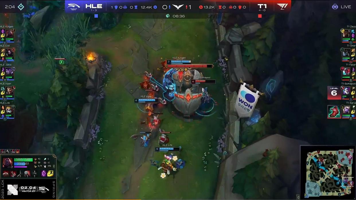 lck季前启航赛2023谁赢了,lck春季赛hle队员