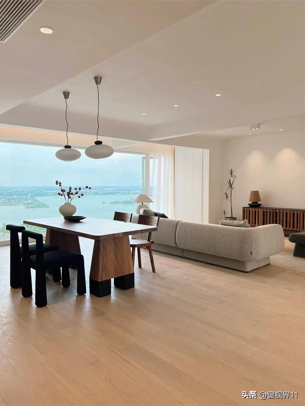 落地景观窗效果图大全,卧室全景落地窗景观