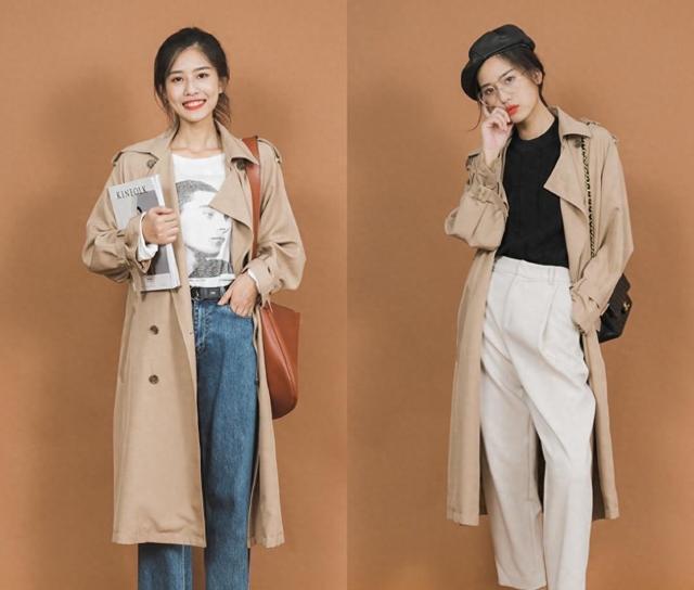 风衣穿搭风格独特时尚漂亮气质,风衣穿搭高级感五十岁