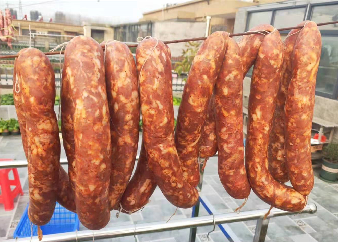 香肠灌好直接放冰箱风干好吗,自己家里腌制的香肠发霉了怎么办