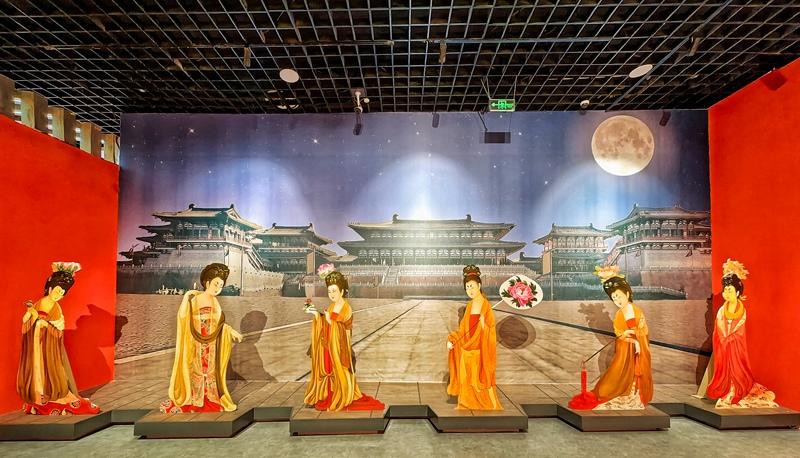 吉林省博物馆永远的长安讲解时间,万人观看展厅