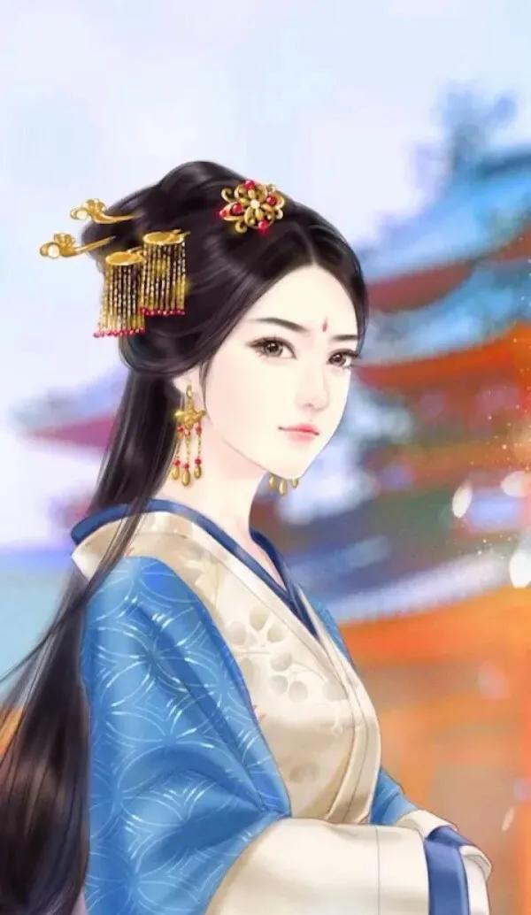 精美手绘手机壁纸古装演员,唐嫣古装高清壁纸