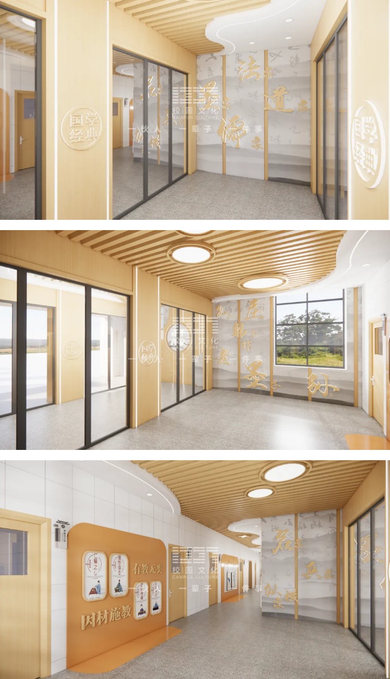 过道文化长廊空间设计,走廊文化效果图大全