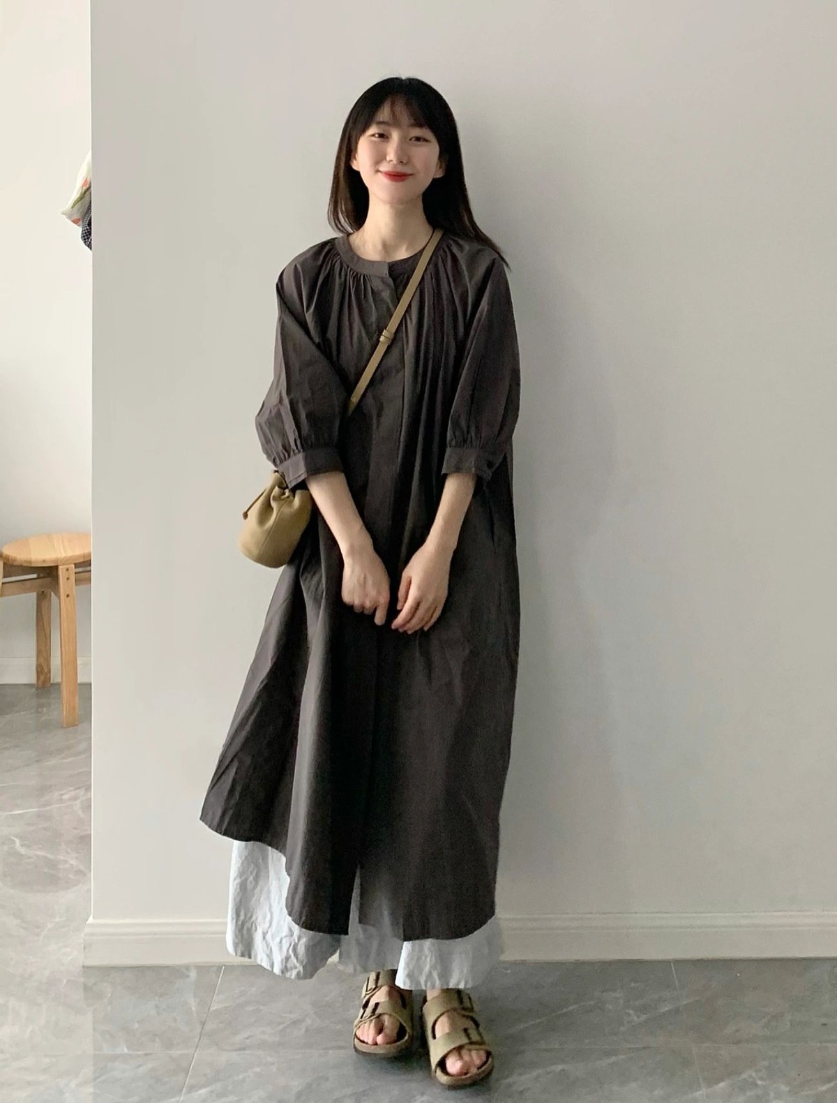 小个子长裙145-150高级感穿搭,今年流行穿长裙