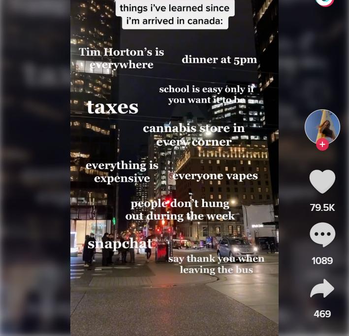抖音爆火！留学生分享加拿大生活！遭网友吐槽：不喜欢就滚！