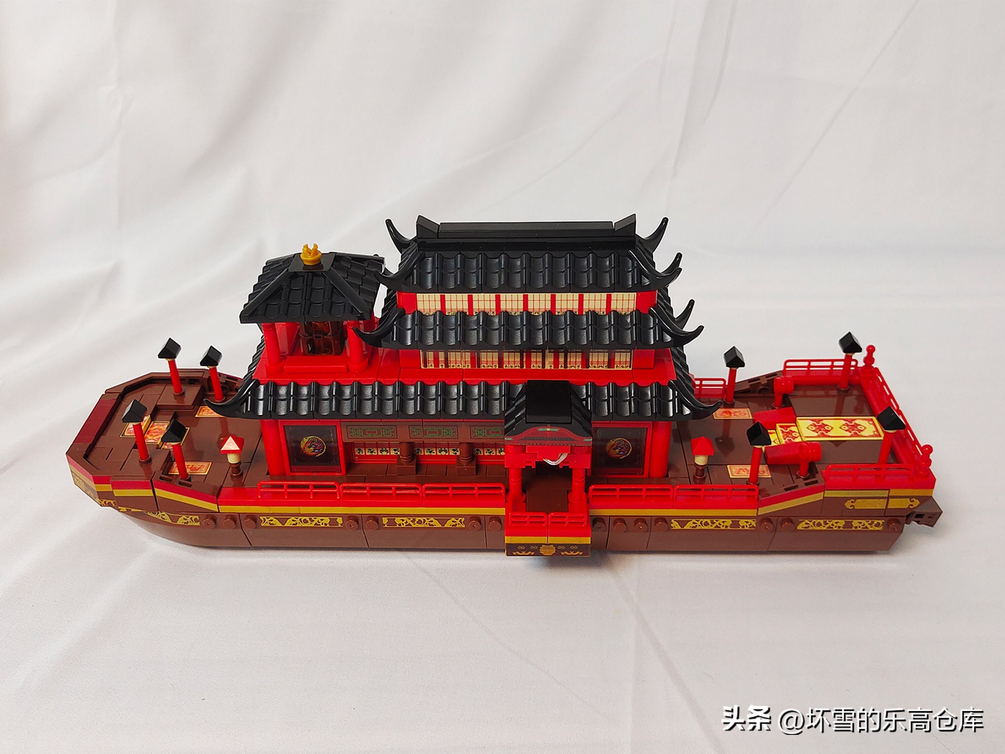 拼搭森宝积木,森宝积木故宫角楼拼搭过程