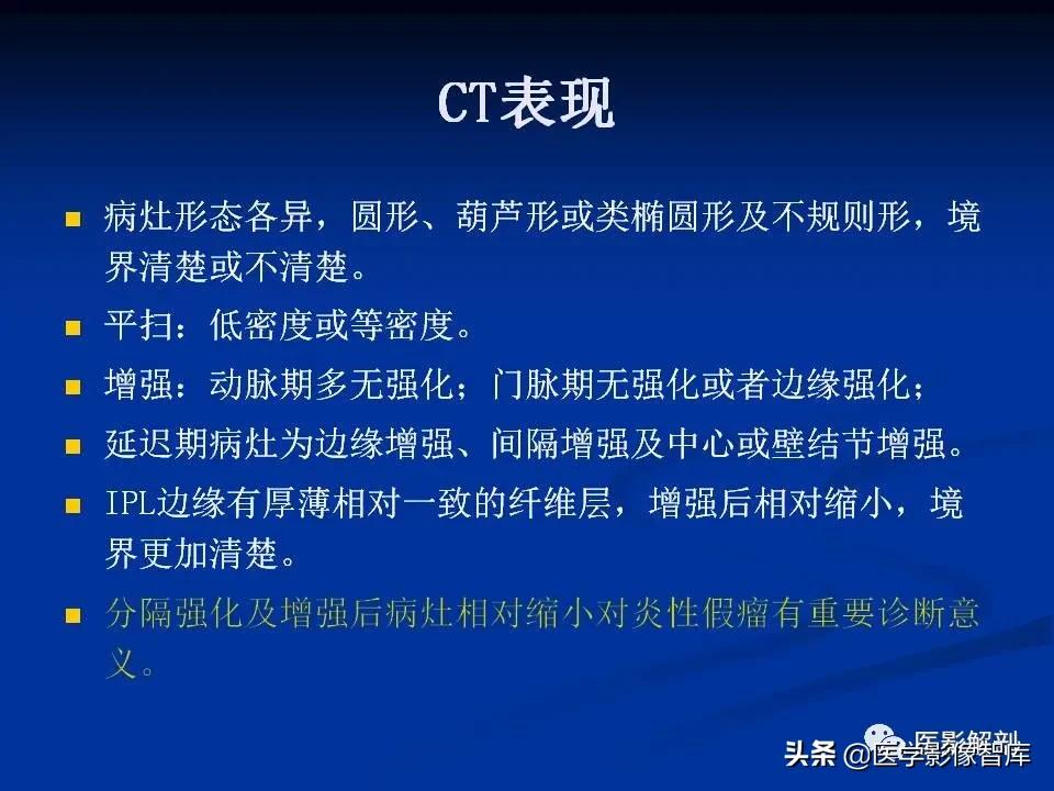 肝炎性假瘤鉴别诊断,肝炎性假瘤影像学表现