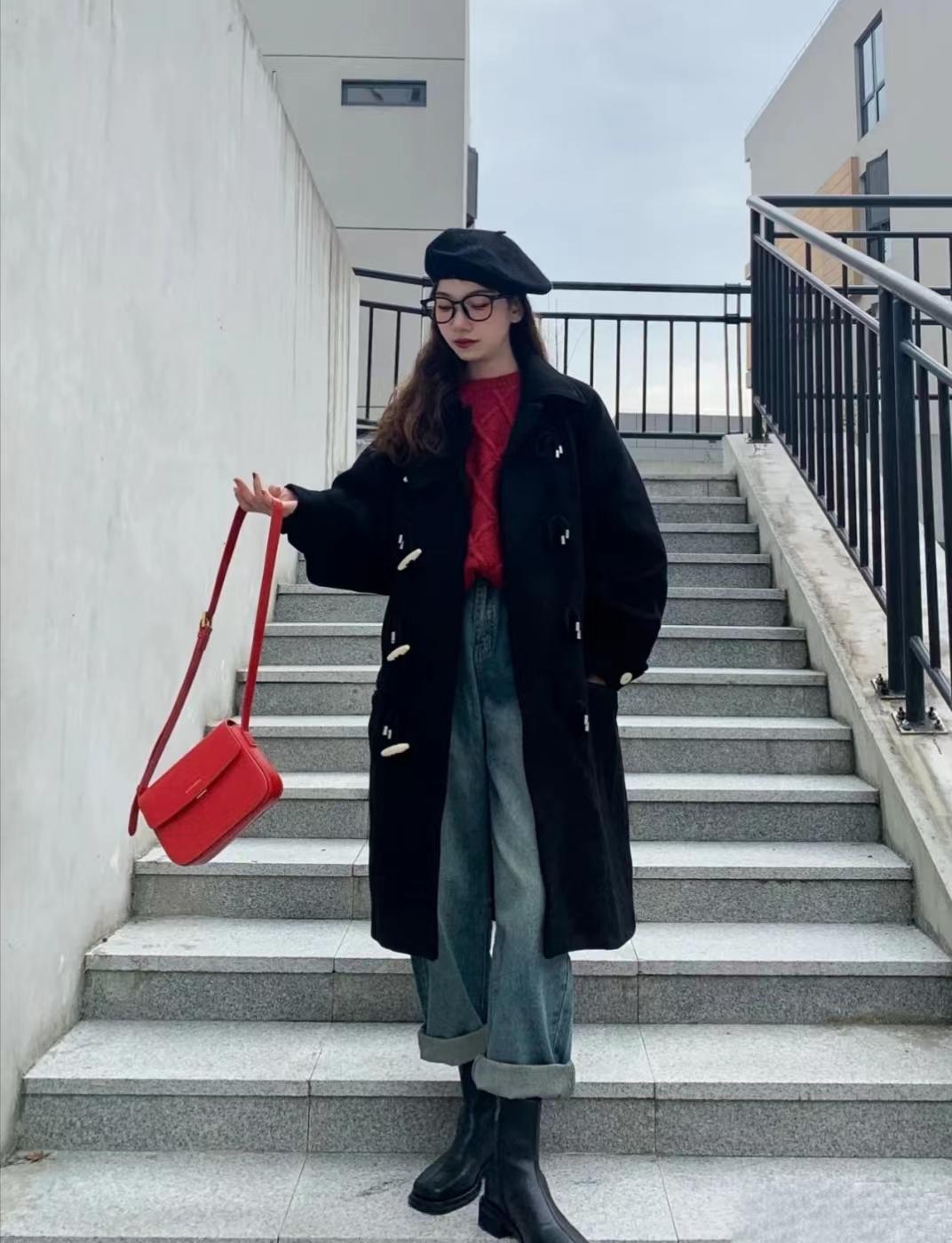 冬季穿低帮马丁靴,降温了中拉链马丁靴