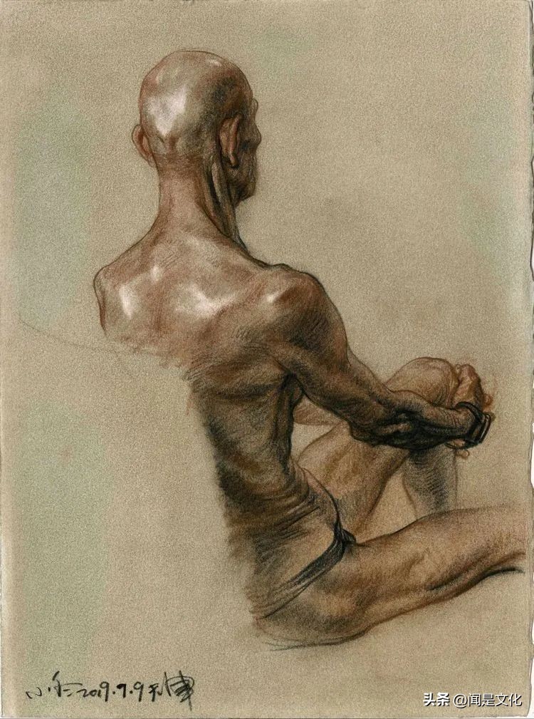 天津美院教授于小冬速写,于小冬美院速写图文