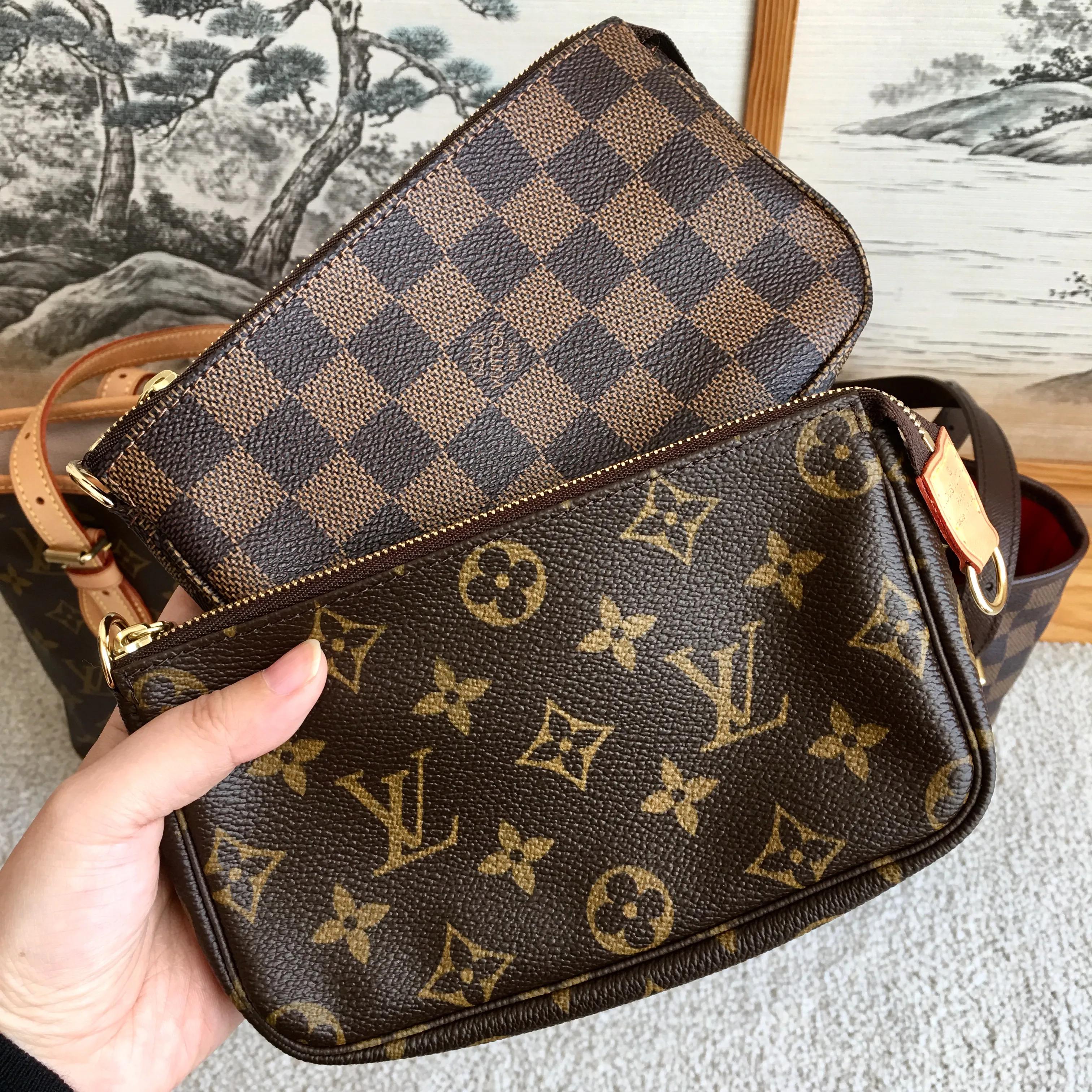 lv中古水桶包老款背带是蓝色,LV中古小水桶包