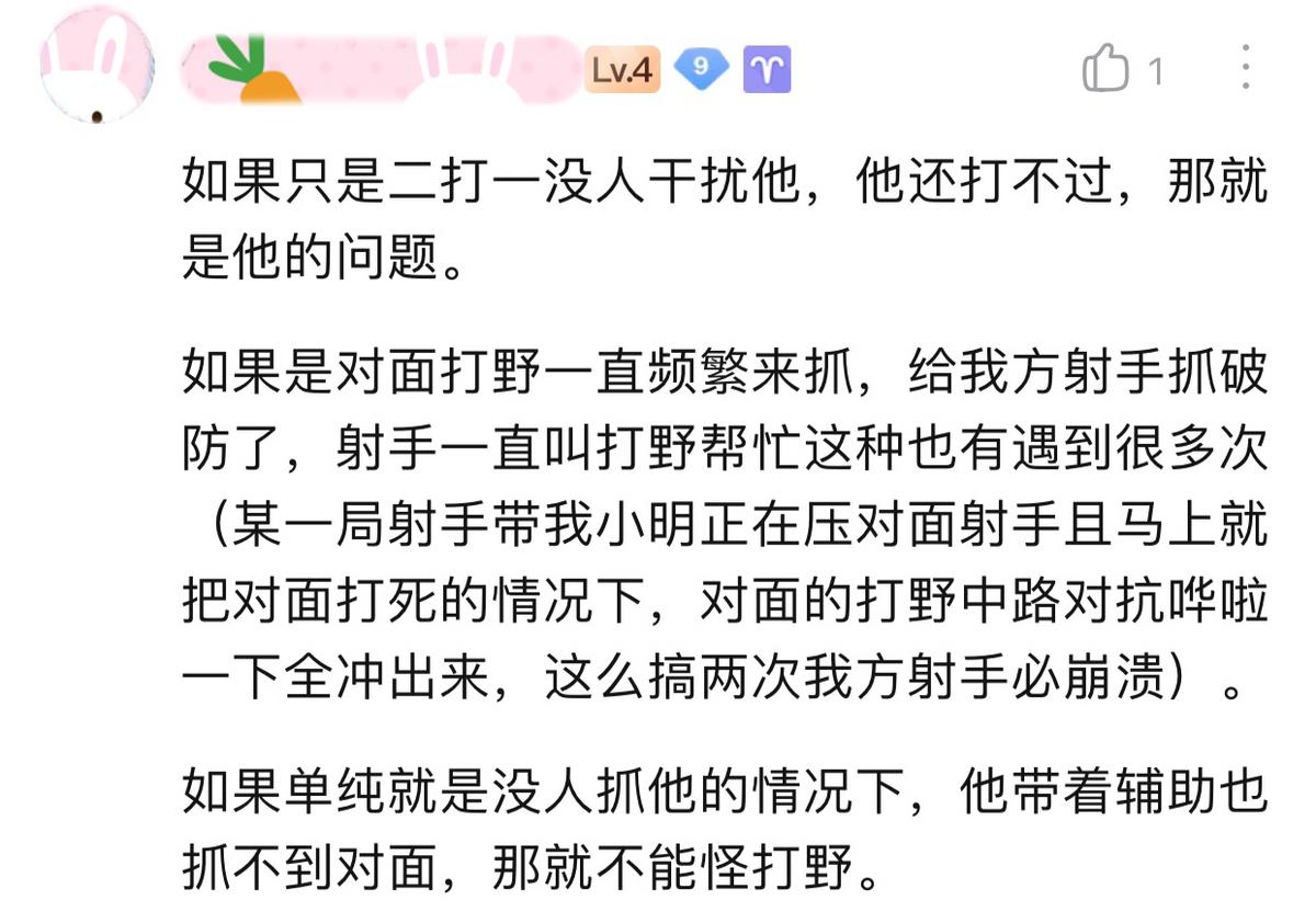 80段野王吐槽：“真鄙视某些射手，打那么菜还好意思要支援？”
