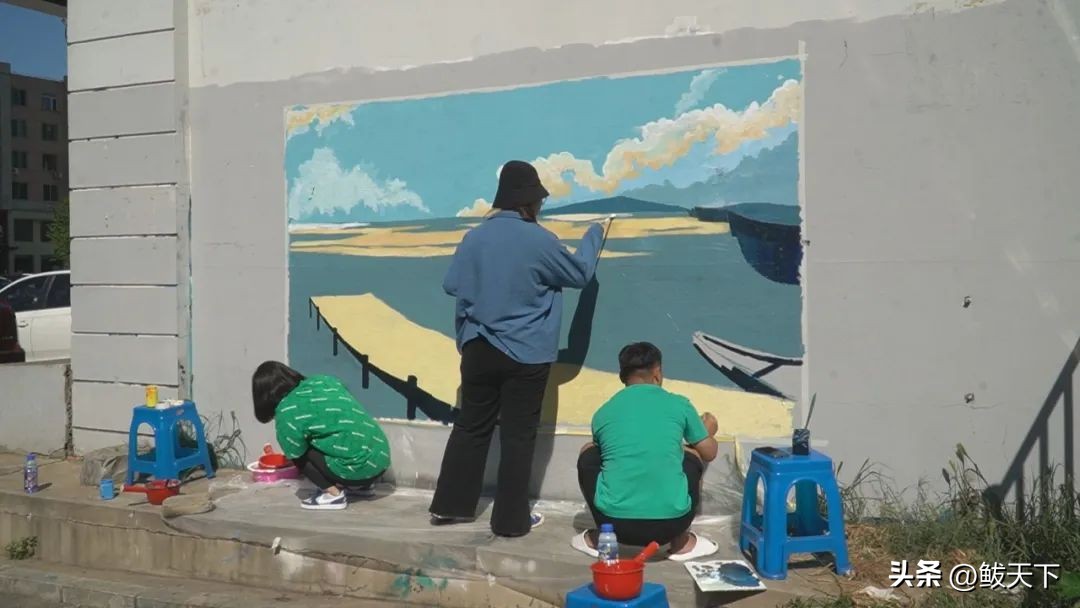 创建文明城市墙绘,文明创城美化家园