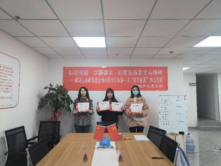 金地社区*党**支部开展“以学竞赛以赛促学持续弘扬蒙古马精神”——2023年度第一次“学习强国”知识竞赛活动