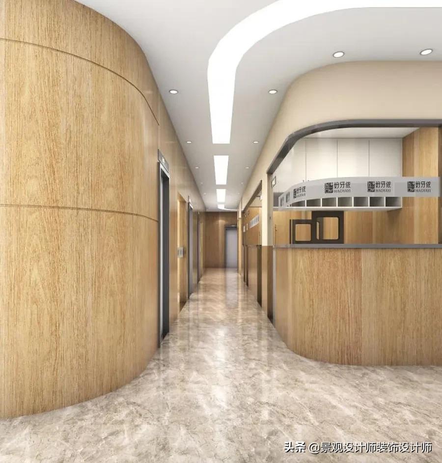 顶级口腔诊所设计图,120平口腔诊所设计案例