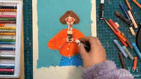 治愈了一切的不可爱图片,油画棒森系小清新插画