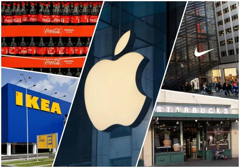 全球十大信赖公司排名,全球最受欢迎的品牌排名