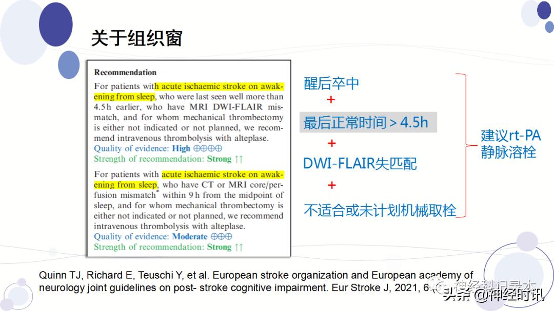 关于急性缺血性卒中静脉溶栓决策的若干问题