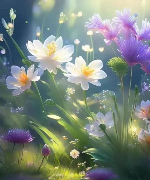 人间最美三月天春花烂漫展笑颜,人间最美四月天一花一草一世界